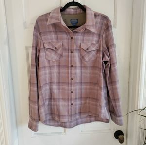 Pendleton woman's wool flannel purple pink